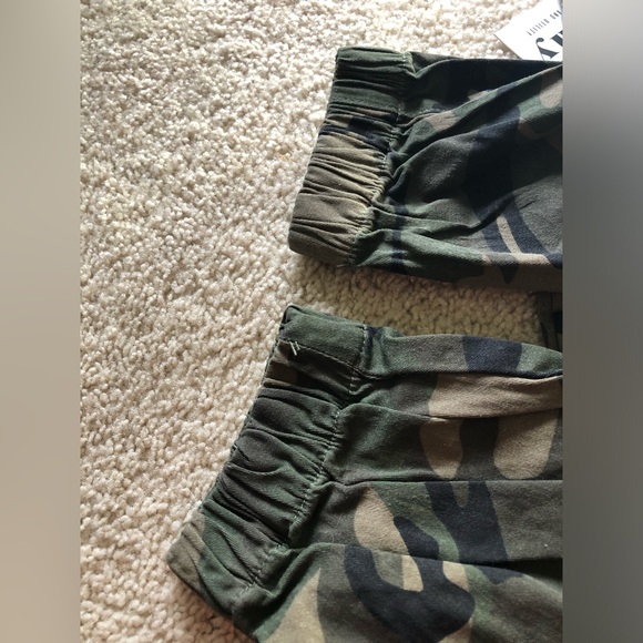 NWT Kréamy Woodland Camo Cargo Jogger Pants Women's Cuffed Ankle Streetwear - Picture 8 of 10